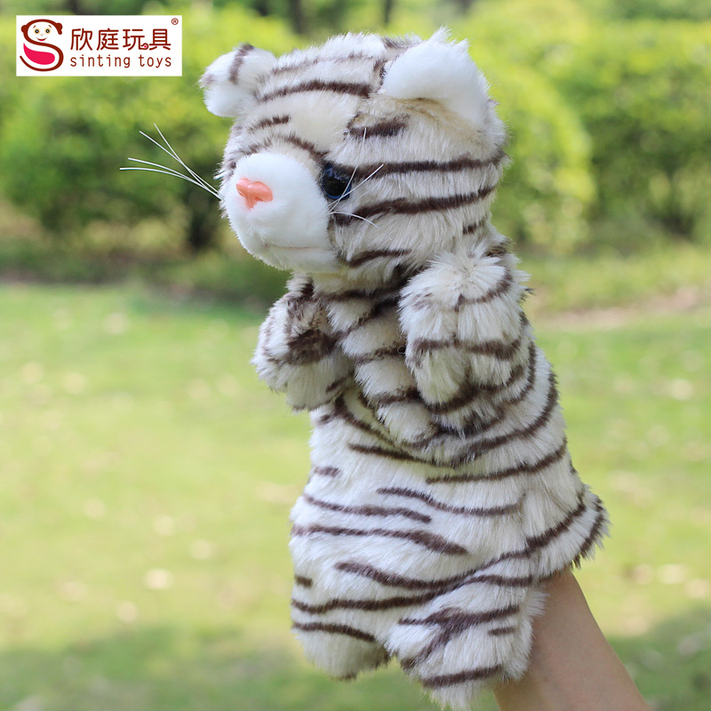   峭    峭  Pupazzi Peluche   峭 峭 Fantoches  Animais/Cat Plush Toy Hand Puppet Animal Toys Chinese Kids Pupazzi Pelu